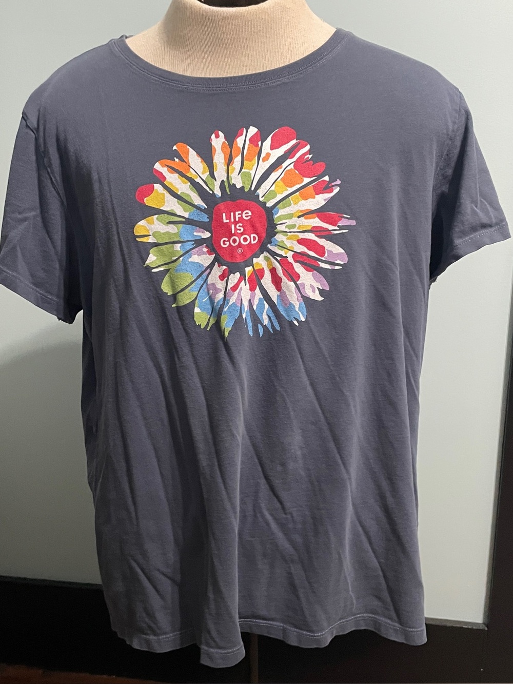 Life is Good Colorful Design XXL T-shirt 100% cotton